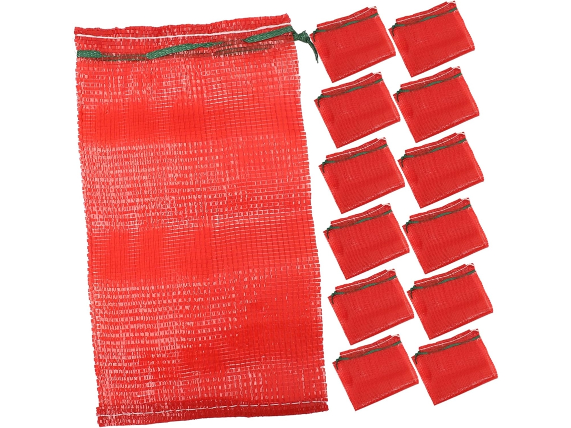 Conjunto De 25 Sacos De Malha Reutilizáveis Para Armazenar Batatas, Cebolas E Alho