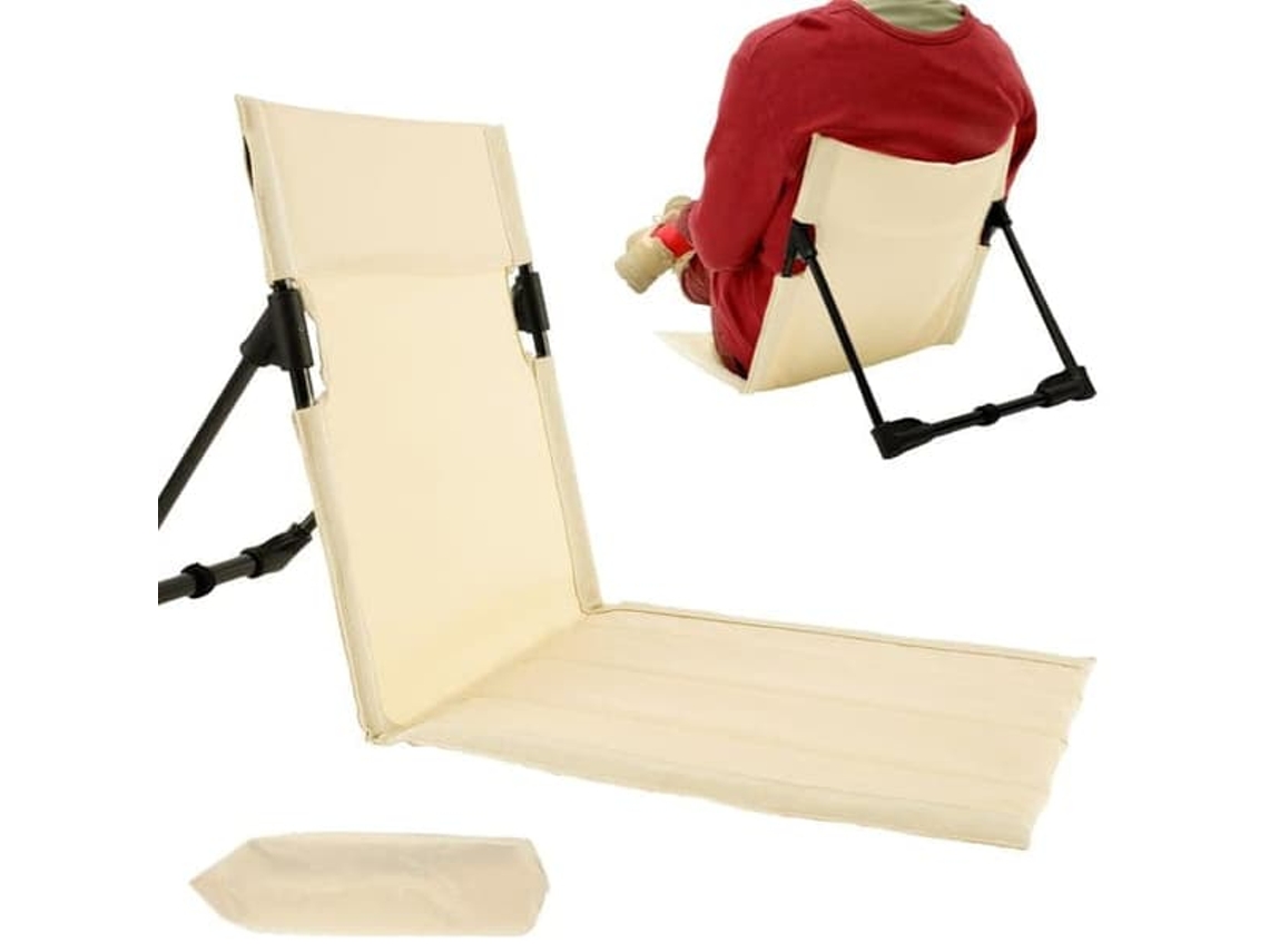 Cadeira AQUAFORGE, dobrável, pequena, portátil, para camping, churrasco, pesca, preta