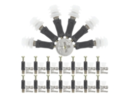 Kit De Ferragens Para Móveis Com 24 Peças Conector 32mm, Parafuso Autoatarraxante, Porca De Fixação Para Montagem Rápida