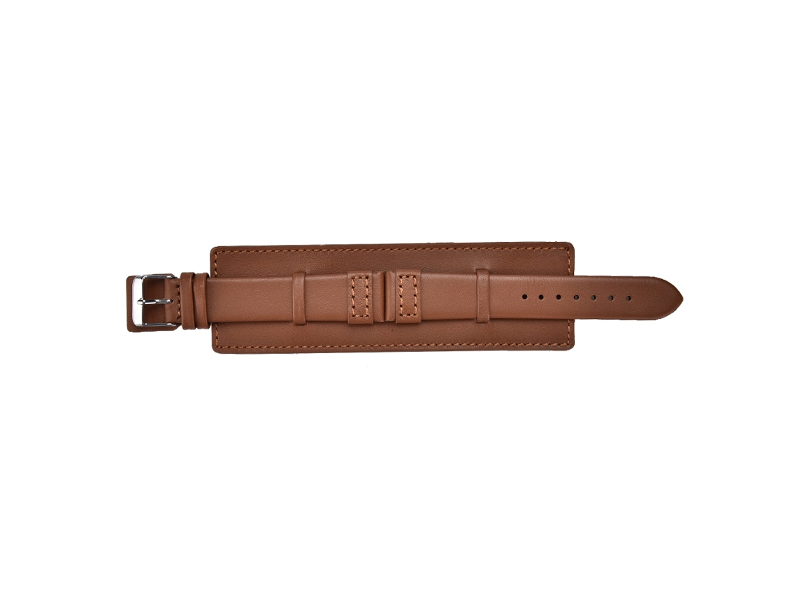 Pulseira de couro bovino vintage para relógio, 38 mm, para iWatch, feminina e masculina, marrom claro.