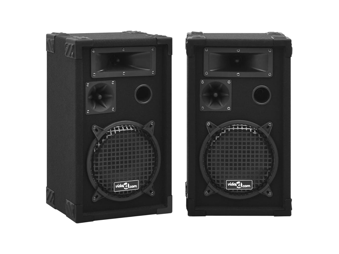 Passive Hifi Stage Speaker, Passive Hifi Stage Speakers Vidaxl Preto Ferro