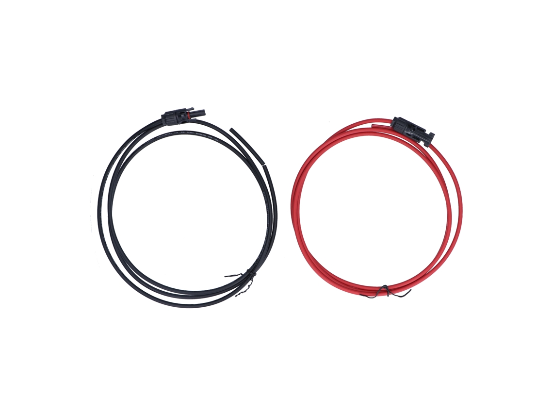 Cabo de extensão fotovoltaica solar de 10 AWG (com baixa resistência, especificação de 2 metros)