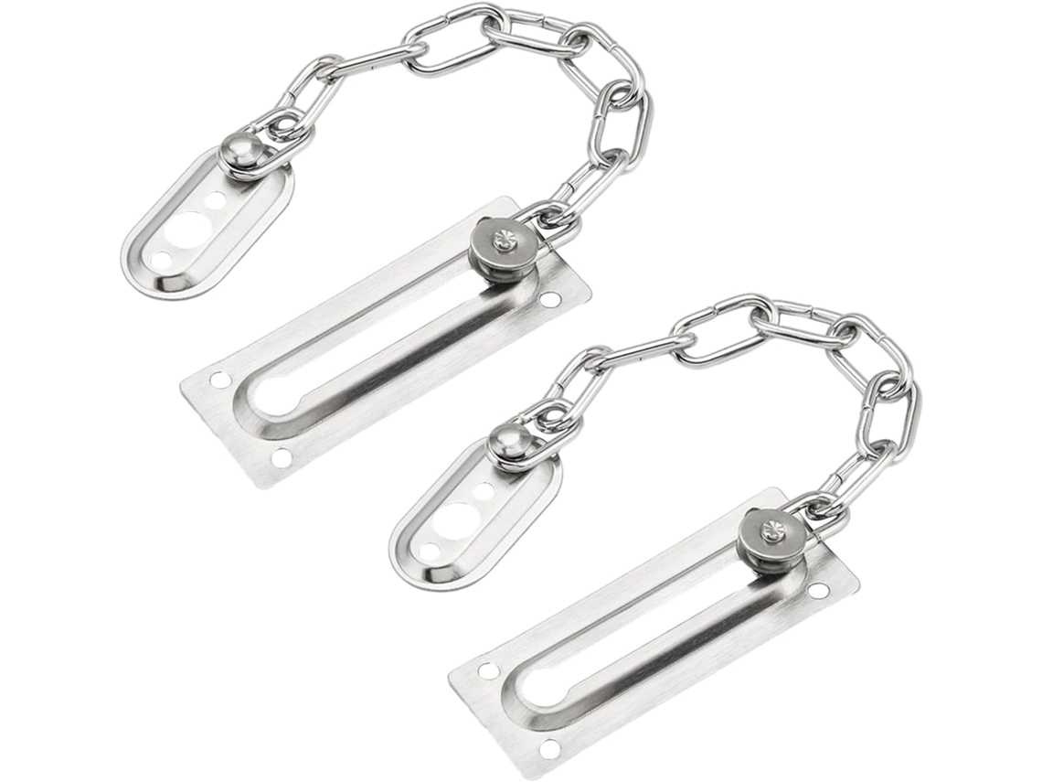 Fechadura De Corrente Para Porta Com Corrente, Interna, Em Aço Inoxidável, Segurança Porta, Limitador Interna