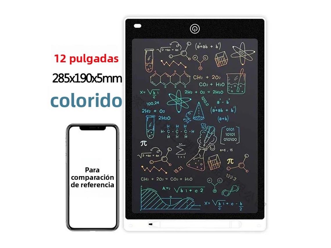 Tablet De Escrita Lcd Colorida De 12 Polegadas, Prancheta De Desenho, Quadro Para Rabiscos Infantis, Quadro Negro De Brinquedo.