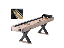 Mesa De Jogos Shuffleboard E Boliche 2 Em 1 274 Cm Com Led Tekmaquinas