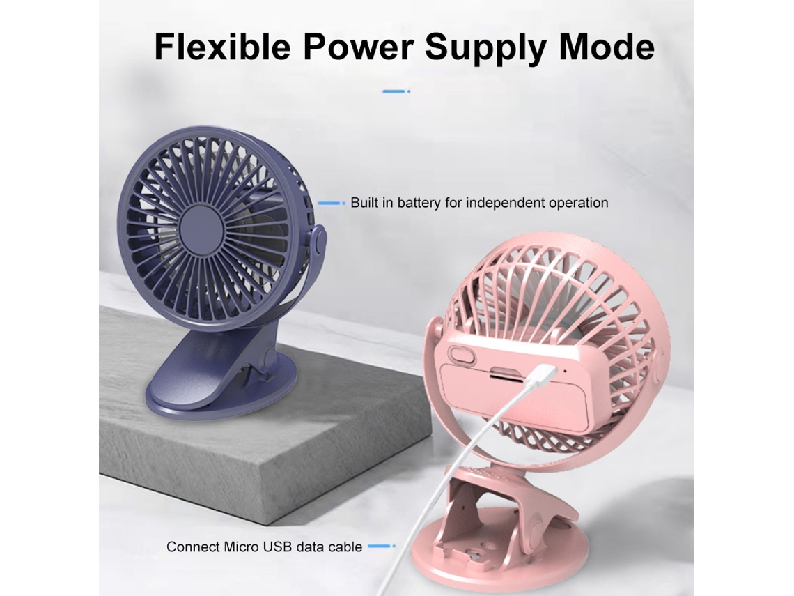 Ventilador de Mesa com Íman Usb 3 Velocidades Pequeno Resfriador LAXISCREED
