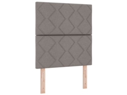 Cabeceira | Painel De Cama Cinzento-acastanhado 80 Cm Tecido