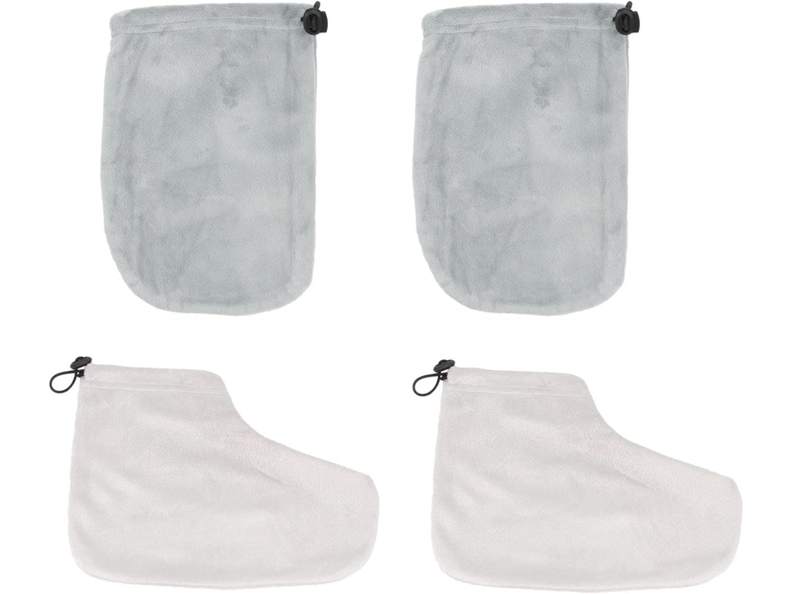 Conjunto De 2 Pares De Capas Isolantes De Algodão Para Mãos E Pés