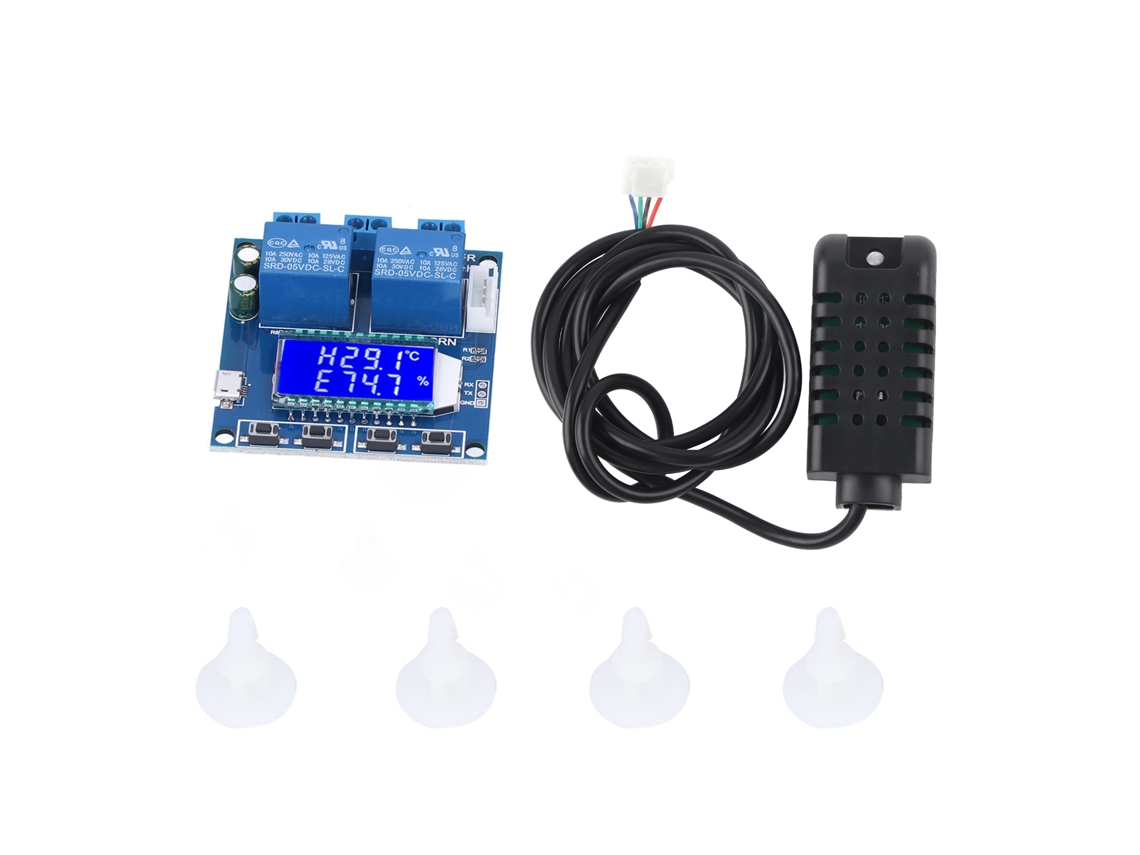 Módulo de controle de umidade e temperatura com tela digital e relé XYTR01 DC6-30V | S/MARCA