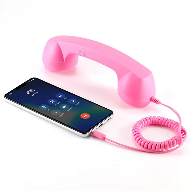 Fone 3.5mm Retro Eifson Antirradiação E Nitidez (rosa)