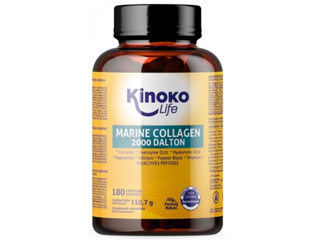 Colágeno Marino 2000 Dalton 180 Cápsulas Kinoko Life