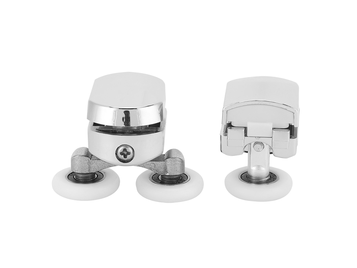 Puxadores de porta deslizantes em plástico eletrodepositado (embalagem com 2 unidades)