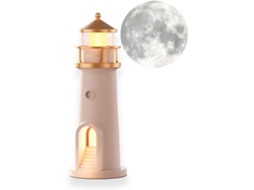Luminária Noturna Led Em Formato De Farol Com Controle Remoto, Projetor De Luz Lunar, Design Criativo E Sofisticado Para Decoração De Quarto