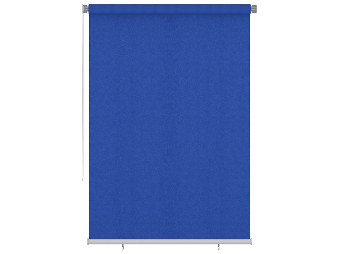 Vidaxl Estore De Rolo Para Exterior 165 (l) X 230 (a) Cm Azul Hdpe
