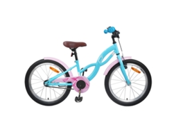 Vidaxl Bicicleta Infantil 20 Polegadas Para 6-11 Anos Azul-claro