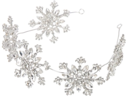 Tiara De Noiva Ciieeo Em Liga De Prata Com Strass Brilhantes, Elegante E Delicada, Fácil De Usar.