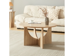 Mesa de Centro Rindal 80X41 5 Cm Efeito Carvalho [EN.CASA]