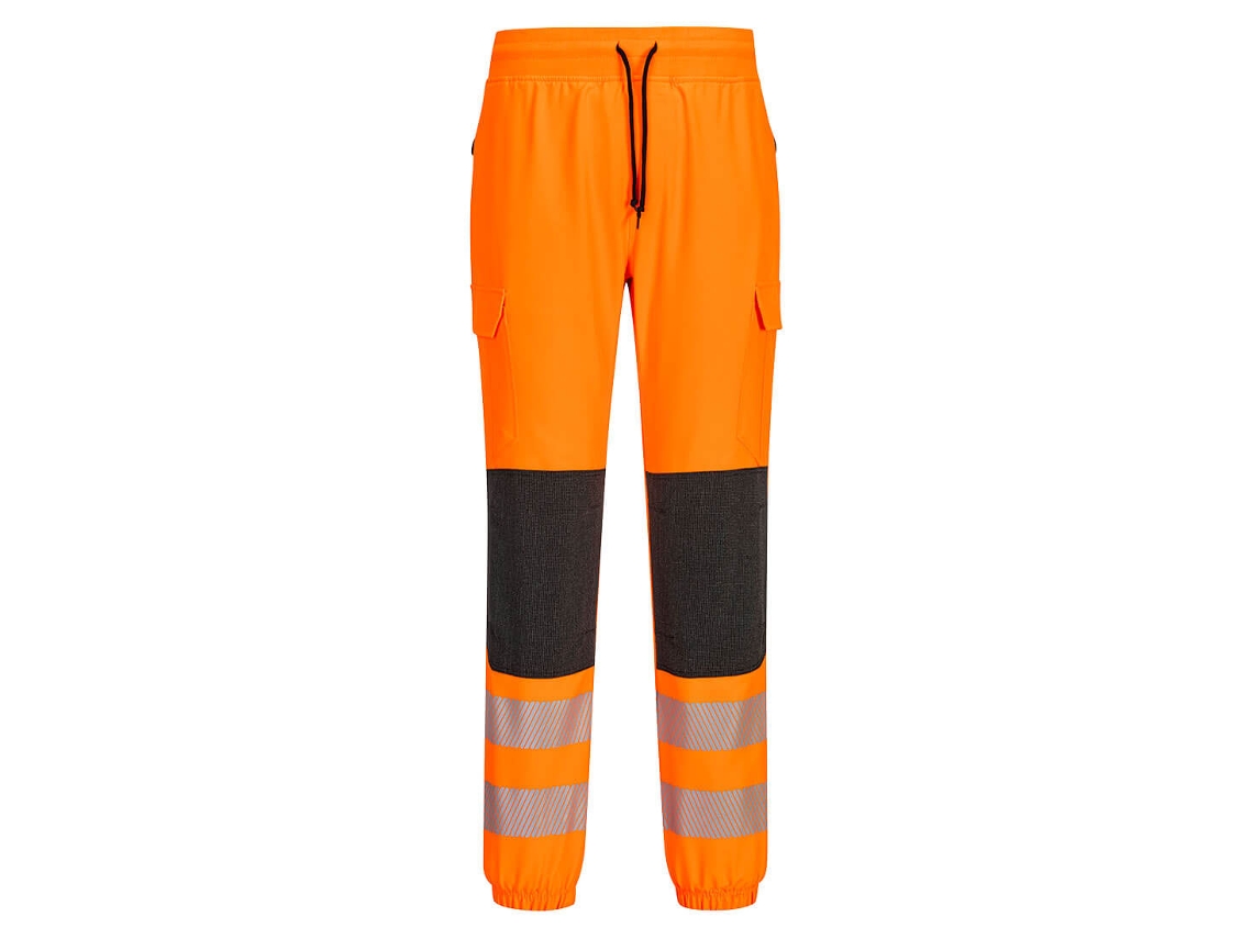 Calças De Treino Jogger Desportivas De Alta Visibilidade Laranja E Preto / Xxl