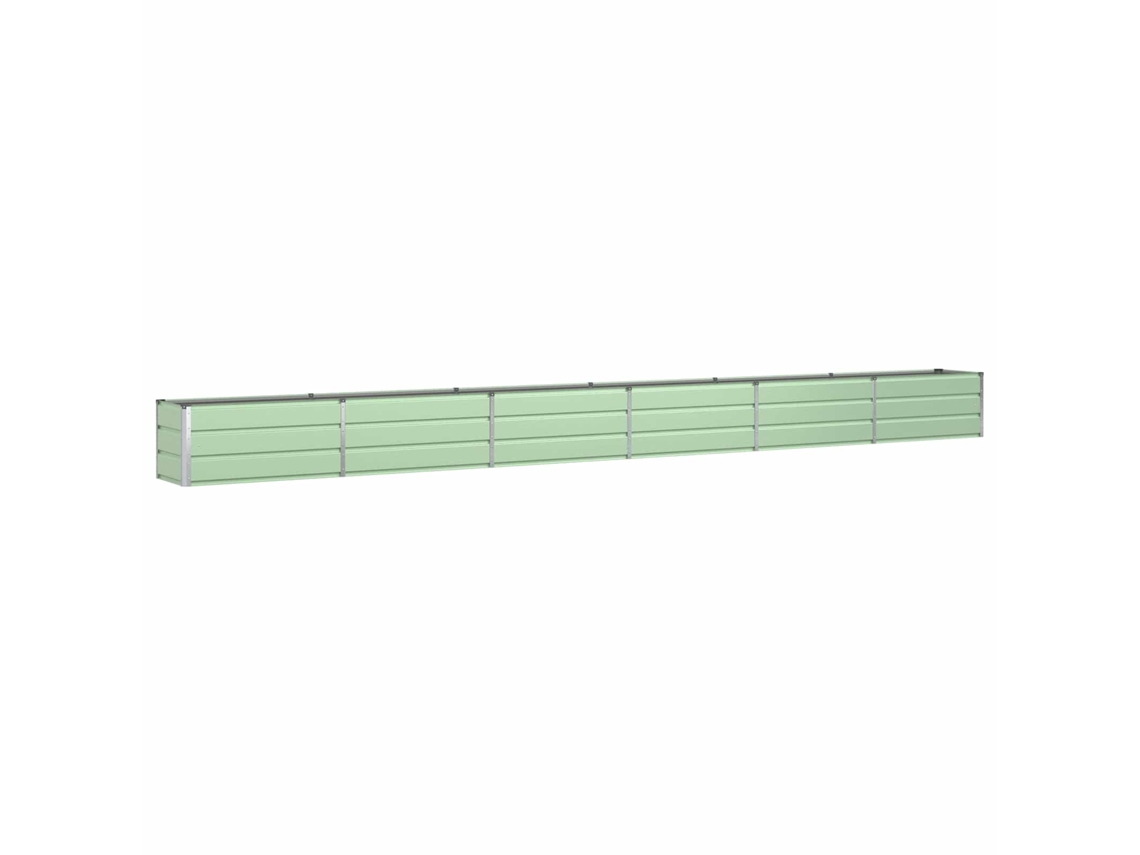 Conjunto 1 Floreira Vidaxl Verde Aço (580 X 50 X 45 Cm)