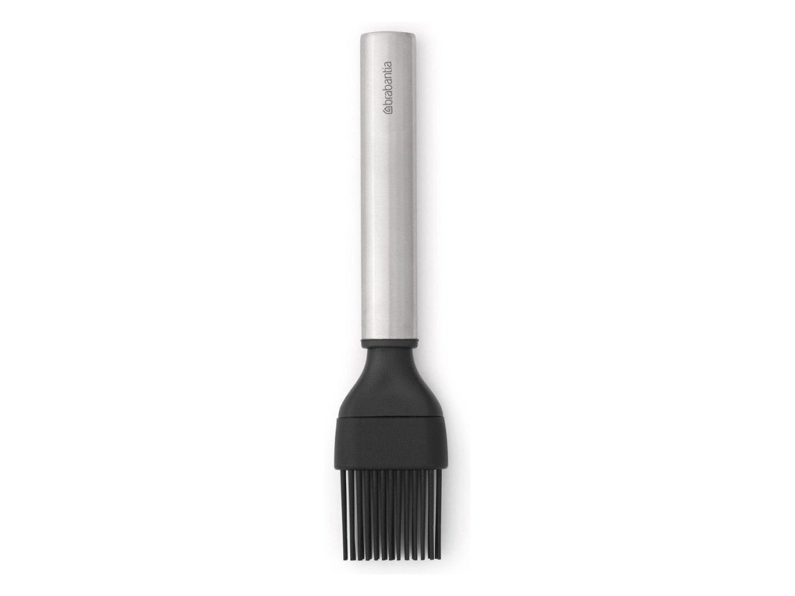 Pincel Silicone Preto Com Cabo Aço Inoxidável 19Cm Profile BRABANTIA 1 un