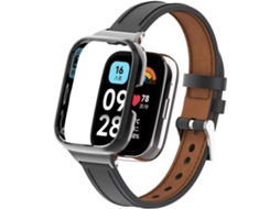 Pulseira Compatível Com Redmi Watch 3 Active, De Couro Substituição