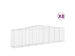 Gabion Basket, Gabion Baskets Vidaxl Prateado Ferro (400 X 50 X 100/120 Cm)