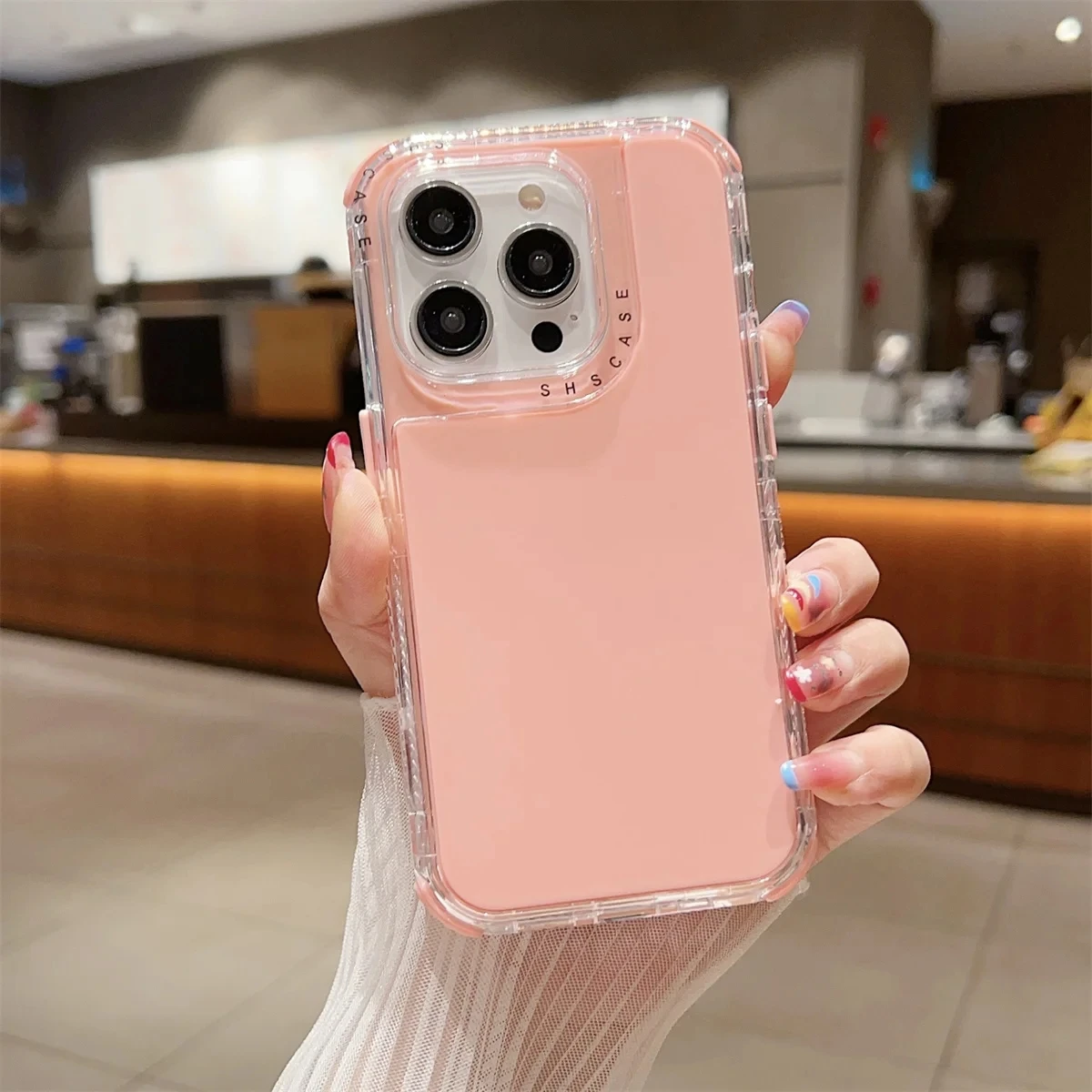 (rosa, Iphone 16 Plus) Capa 3 Em 1 Para Iphone, Com Proteção Contra Quedas De Nível Militar.