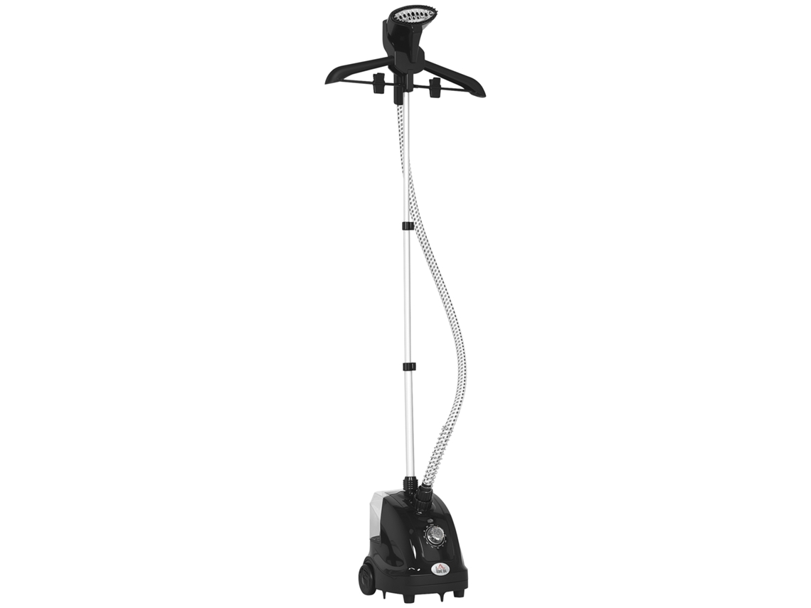 Ferro a Vapor Vertical 1,4L com haste extensível e 2 rodas em Abs e Pp (26x21,5x29cm) preto ZENCORE SERVICES