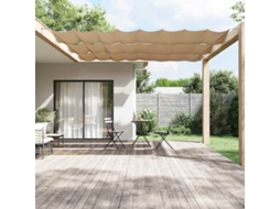 Vidaxl Toldo Vertical 140x800 Cm Tecido Oxford Cinza-acastanhado