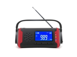 Rádio Fm Portátil Multifuncional com Dínamo Solar, Novidade para Uso Externo AQUAFORGE
