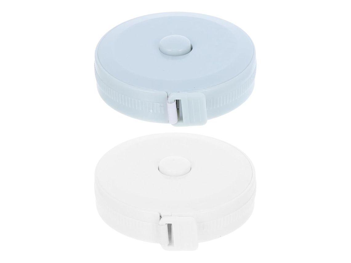 Veemoon Conjunto De 2-fitas Métricas Flexíveis E Portáteis 1, 5m Para Costura E Medição Corporal, Mini Fita Métrica Para