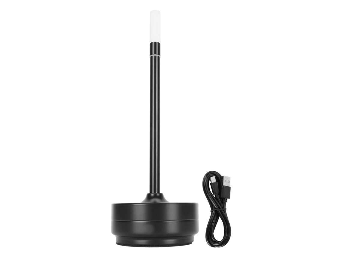 2026 lâmpada de Mesa Led Sem Fio com Sensor Táctil Portátil Recarregável Usb c para Casa Restaurantes Bares Preto