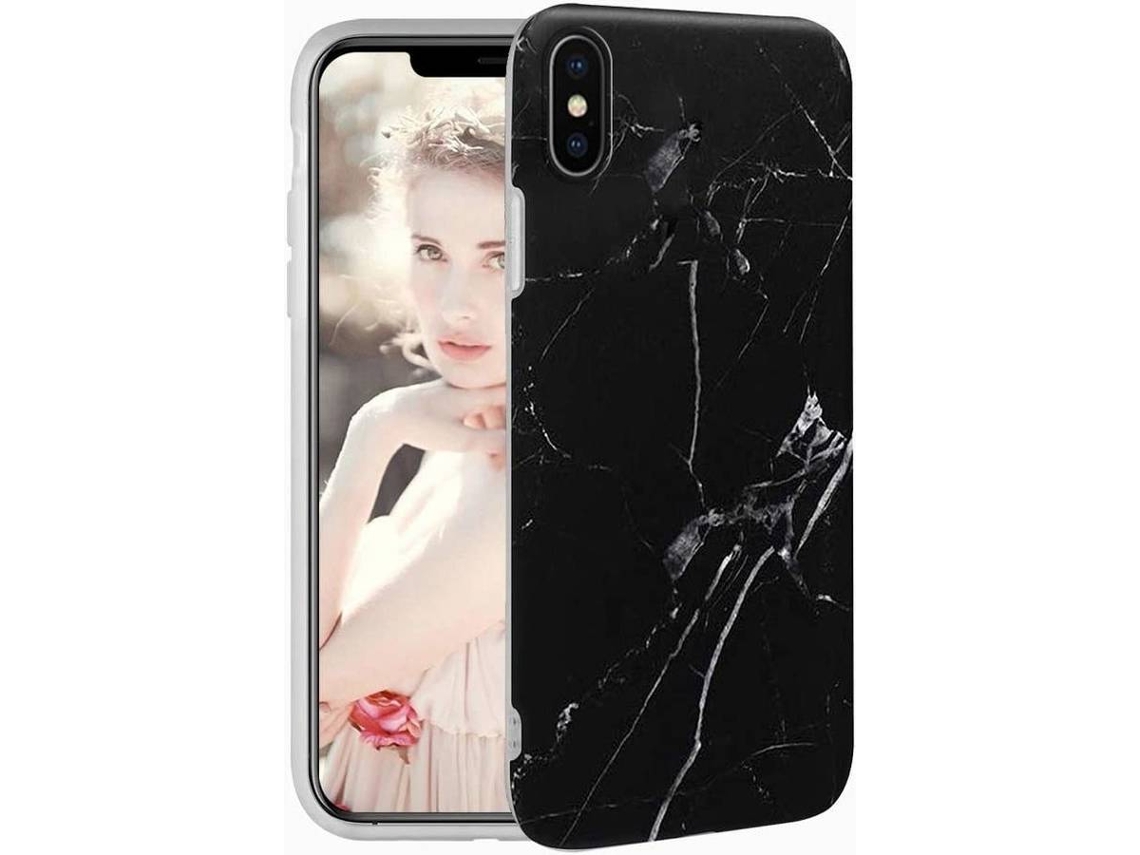 Capa iPhone XS Max HONGWE. Mármore Preto