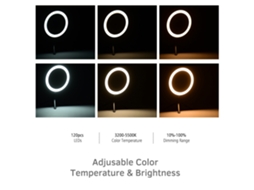 Luz Anular Led De 10 Polegadas Com Tripé E Suporte Para Telefone Controle Remoto 3200k-5500k Para Vídeos Streaming Maquiagem Selfie
