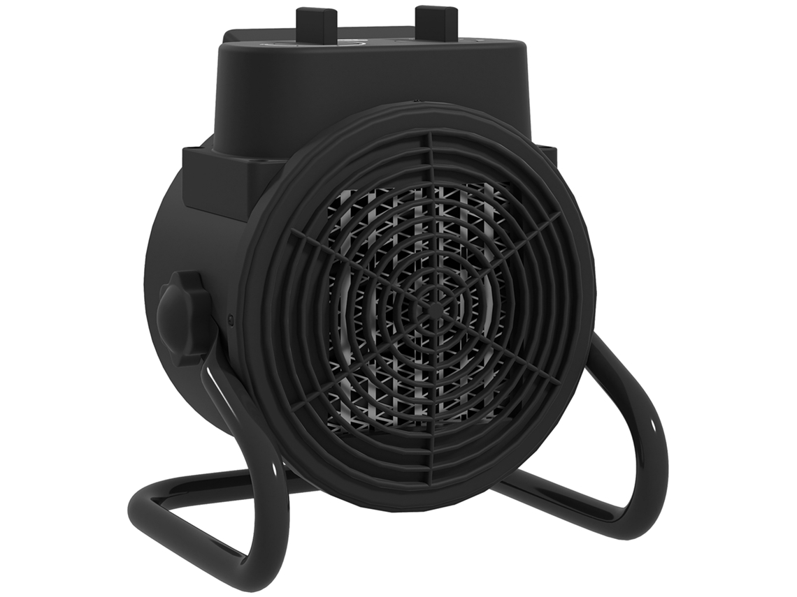 Aquecedor Elétrico S/MARCA ajustável com 3 modos, 21,5x15,8x22cm, preto