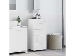 Vidaxl Conjunto De Armários Para Banheiro Tulum Branco Brilhante