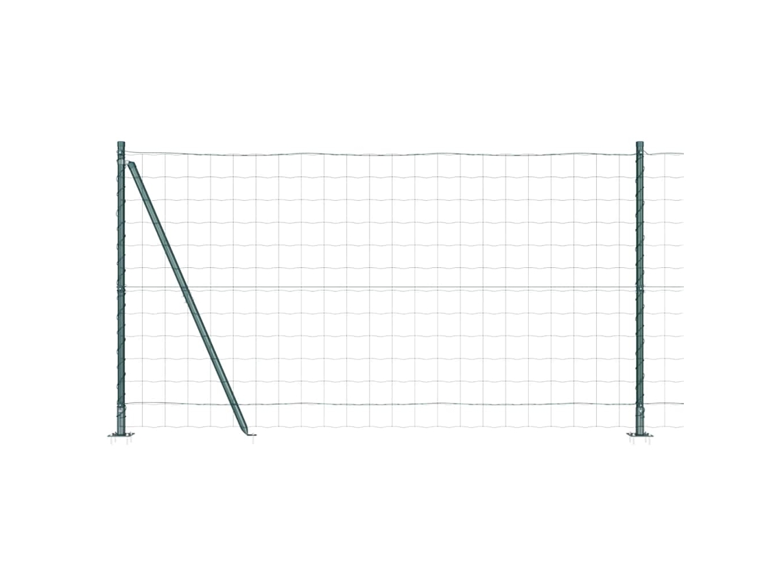 Cerca Com Poste Verde 1,2 X 10 M Aço
