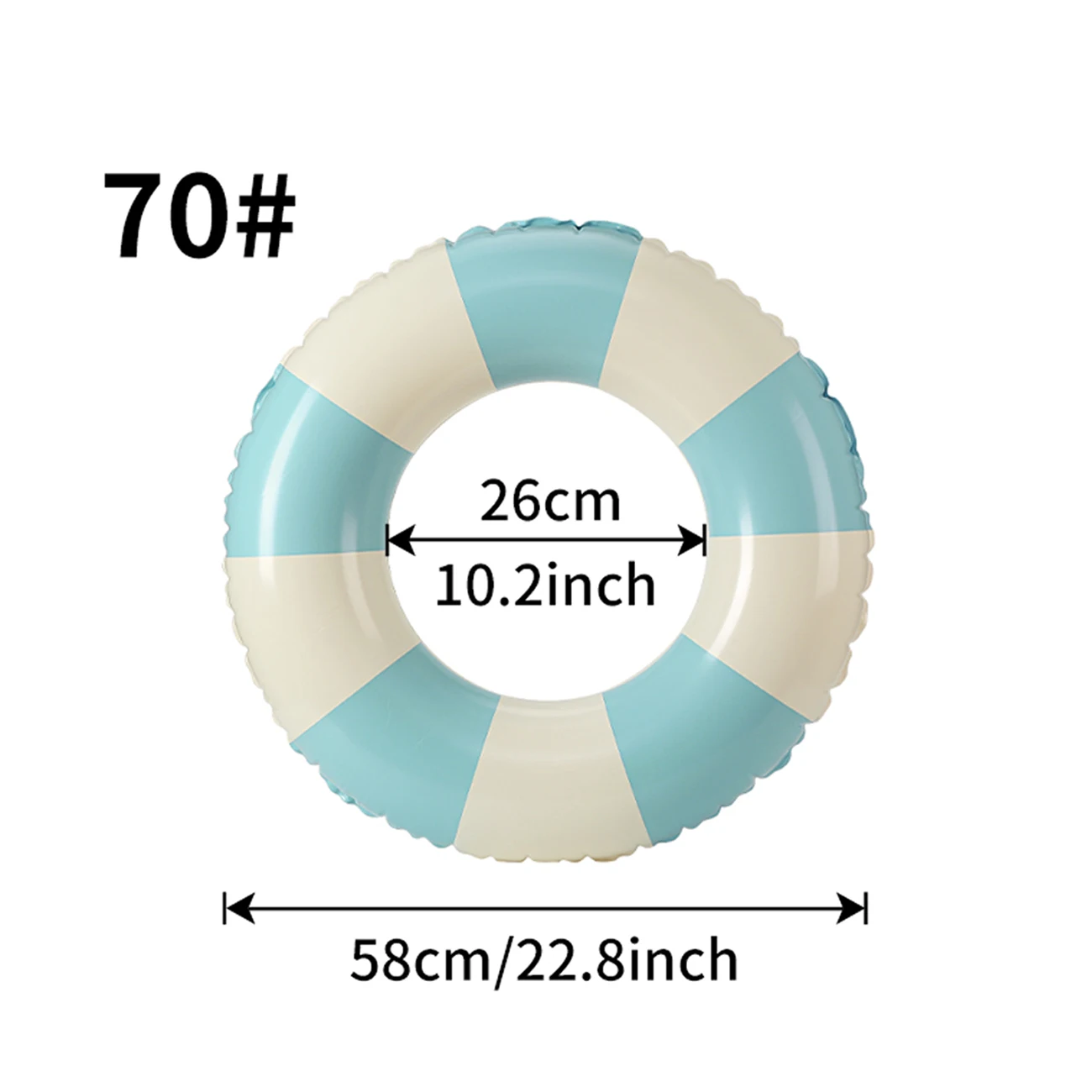 (ciano 70) 1 Boia Inflável Estilo Macaron Do Instagram, Tapete Flutuante Espesso Para Piscina, Para Adultos E Crianças.
