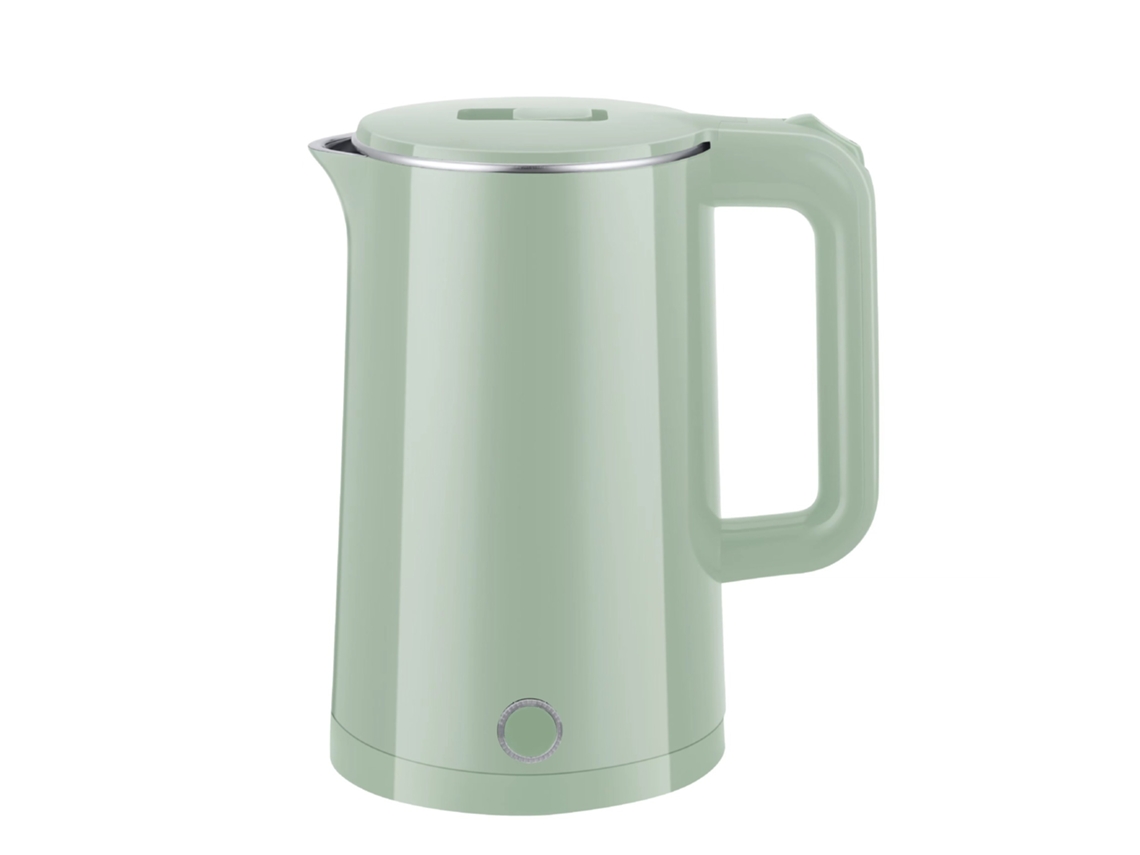 Chaleira Elétrica De Inox 2.3l Com Isolamento Térmico, Anti Queda Dupla Camada, Desligamento Automático Sfushos (verde Padrão Europeu)