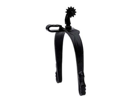 Esporas Country Black Oxide Curto Decote Curto para Baixo Pretoroldan