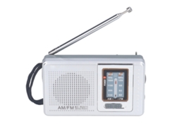 Primerox rádio Am Fm Portátil Bateria Operada Material Plástico À Prova D'água Bcr2011