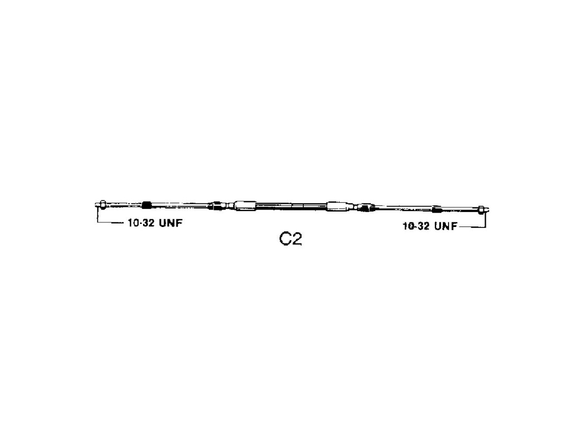 Cabo de Controle C2 Prateado 21´ULTRAFLEX