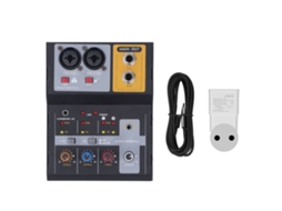 Aetheria mixadora de Gravação 2 Canais Placa de Som Usb Externa 48v para Streaming Ao Vivo Karaokê