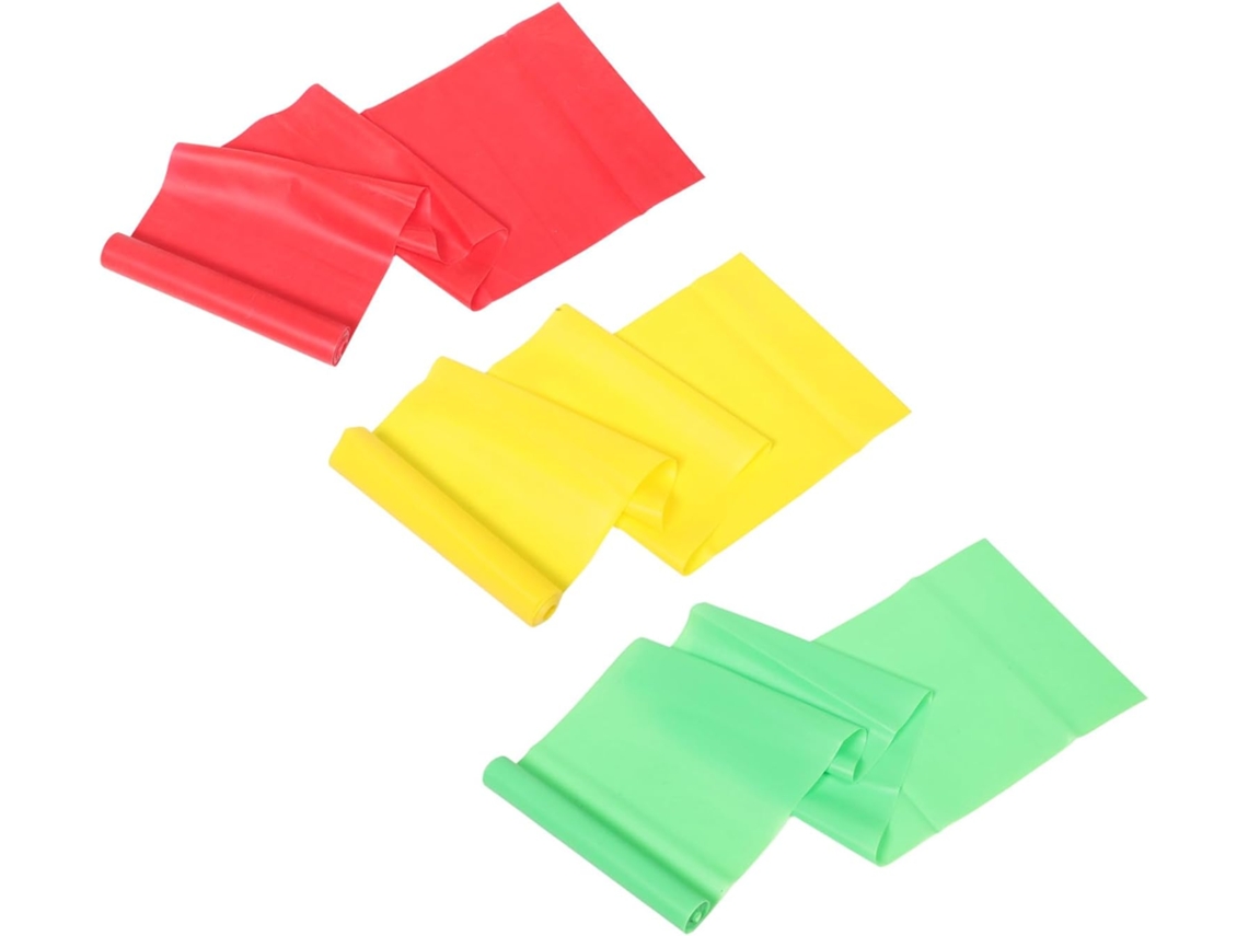 Abaodam Conjunto De 3-faixas Elásticas Resistência Para Academia Em Casa, Alongamento, Treinamento Força, Yoga