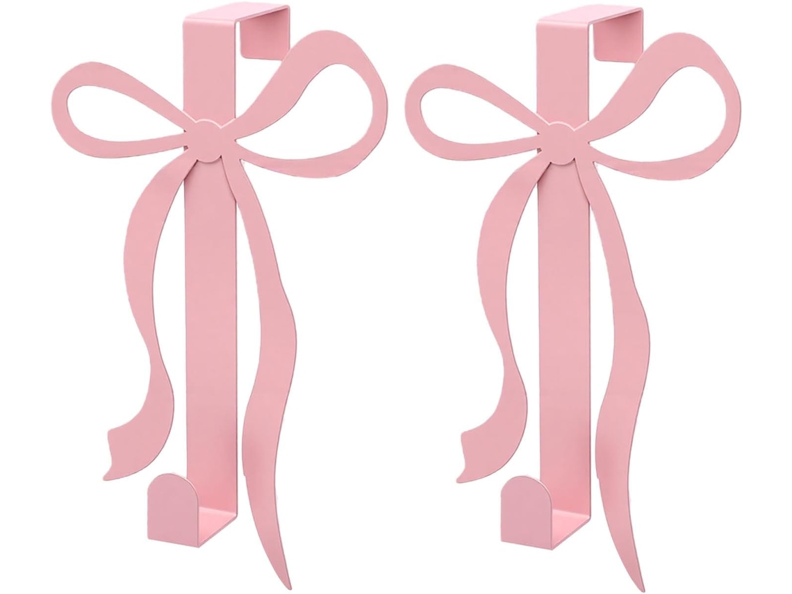 Gancho Para Toalha Tangxi Com Laço Rosa Charmoso Organização Elegante No Quarto E Escritório
