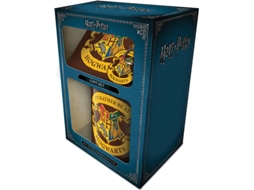 Conjunto Caneca + Base de copo + Porta-chaves Harry Potter - rather be at hog Gift Box