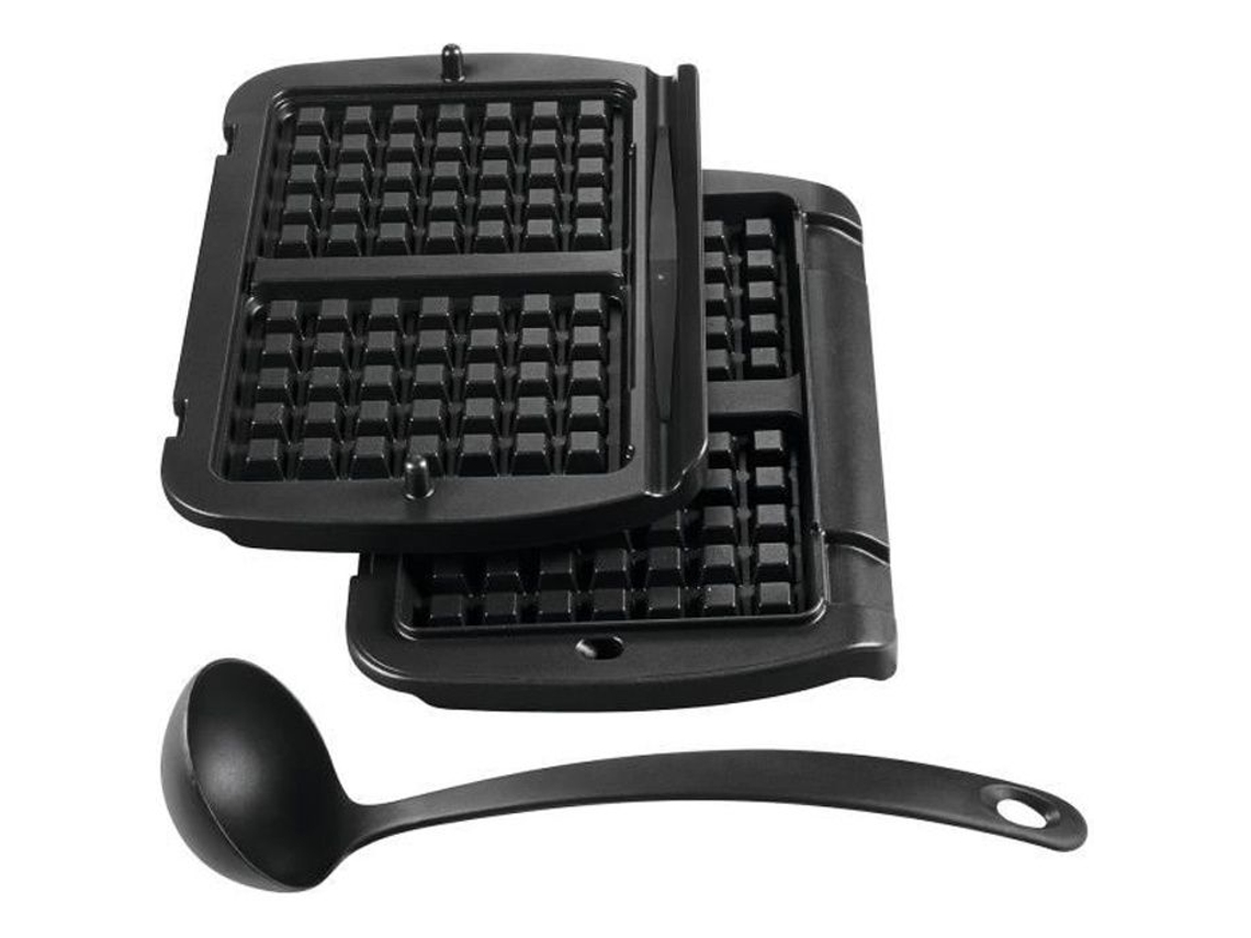 Placa Waffle TEFAL Xa7238 Compatibilidade Gc706 Go706 Gc71 Gc73 Gr71 Go71 Alumínio Preto