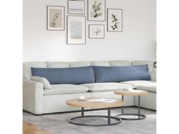 Vidaxl Travesseiros De Sofá 2 Pcs Azul 145 X 40 Cm