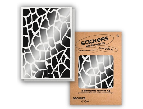 Autocolantes Refletores WILL B STICKERS  Tamanho A5 Vulcão