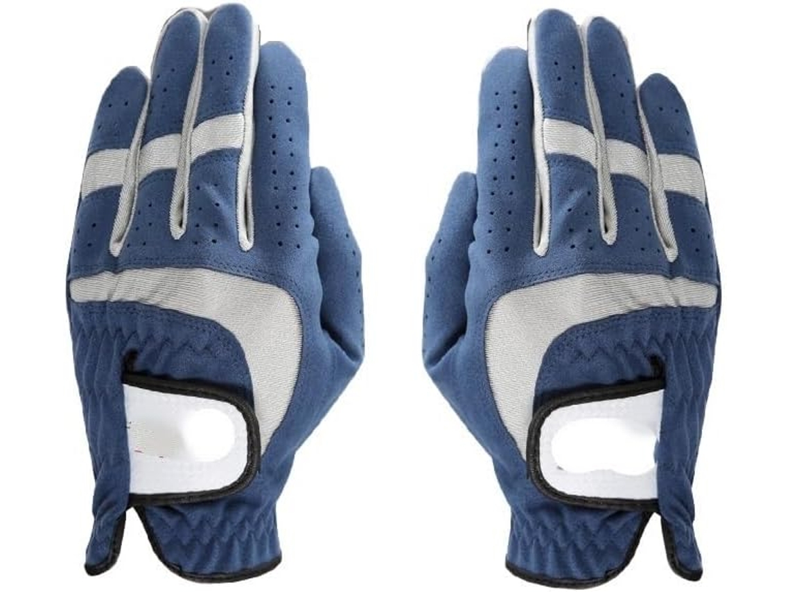 Luvas de Golfe Masculinas, 1 Peça, Respiráveis, Azuis, Tecido de Microfibra Macio, para Mão Esquerda/direita,